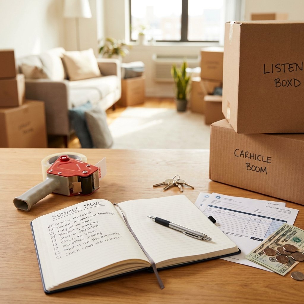 How to plan a low-stress summer moving budget (deposits, utilities, and hidden costs)