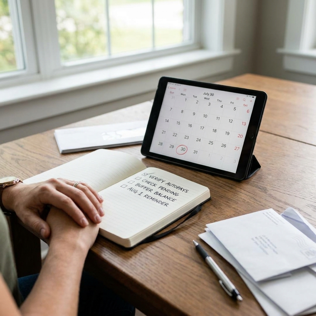 July 30 bill timing + Aug 1 prep: what to do in the last 48 hours of the month